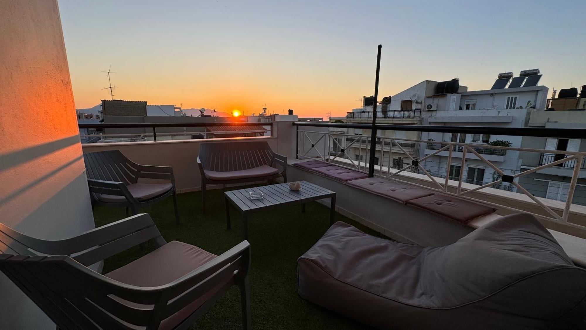 Sunny Apartment For Couples & Friends In Centre Kandiye Dış mekan fotoğraf